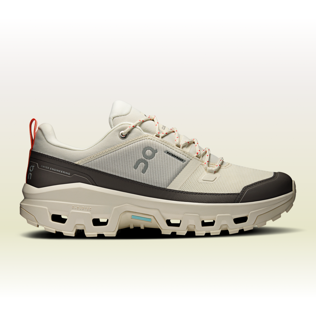 On Cloudrock Low Waterproof Scarpa da Trekking per Uomo in Ivory/Ivory, Taglia: 43, Polyester Tpu ️