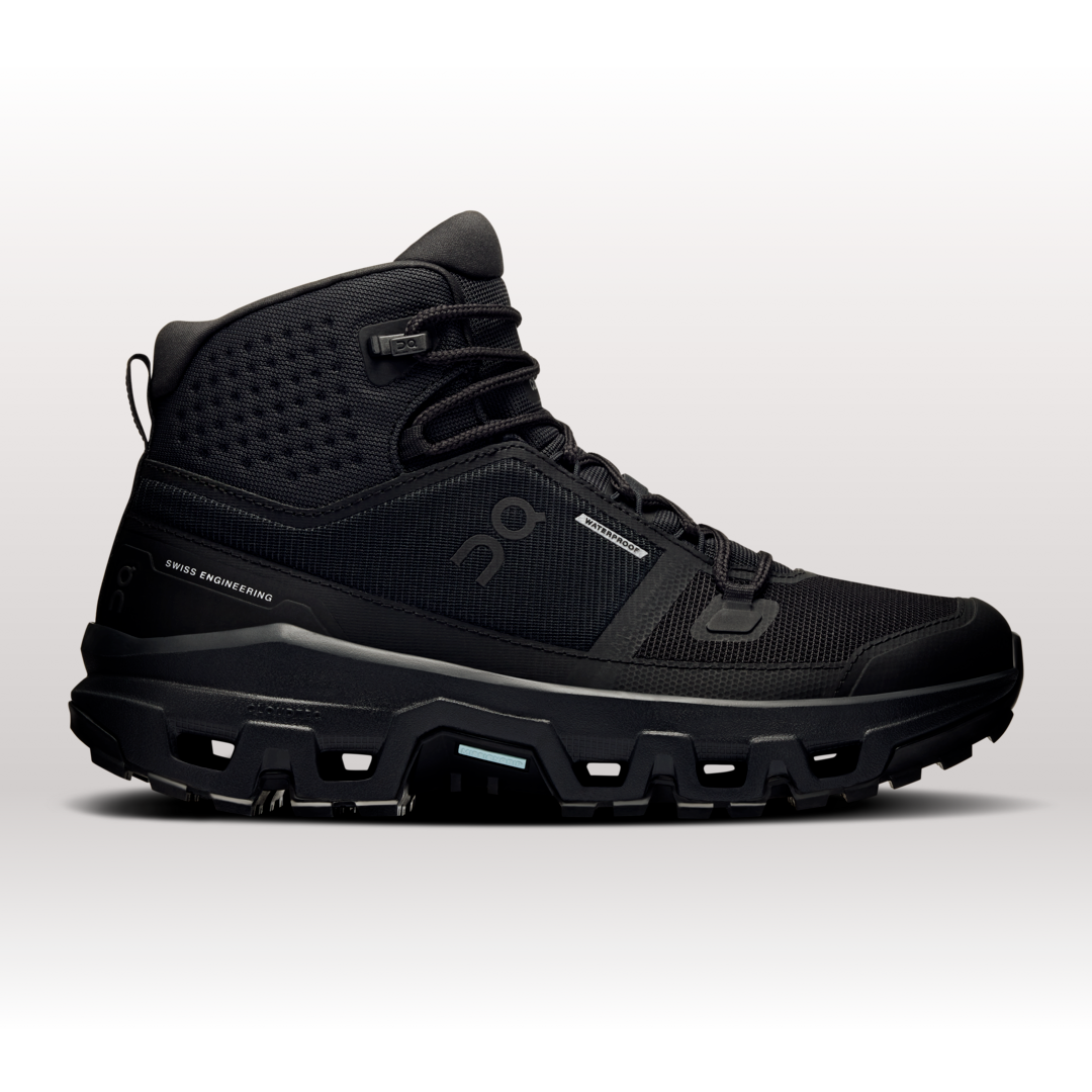 On Cloudrock Mid Waterproof Scarpa da Trekking per Donna in Black/Black, Taglia: 37.5, Polyester Tpu ️
