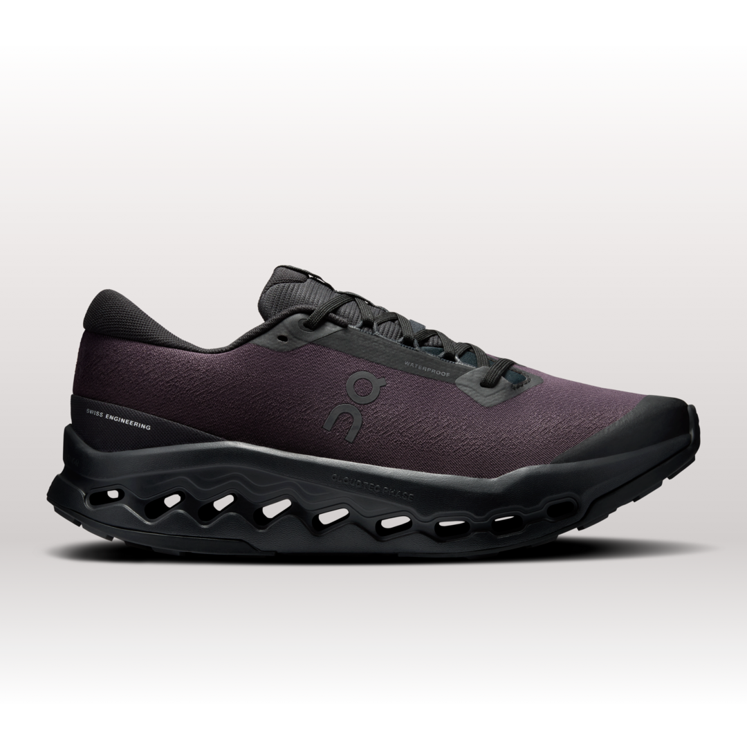 On Cloudsurfer Trail 2 Waterproof Scarpa Running per Uomo in Black/Black, Taglia: 47, Polyester Tpu