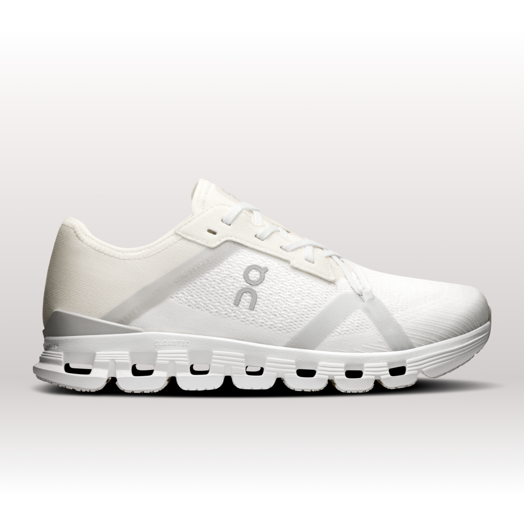 On Cloud X 4 AD Scarpe per Donna in White/Wolf, Taglia: 42.5, Polyester