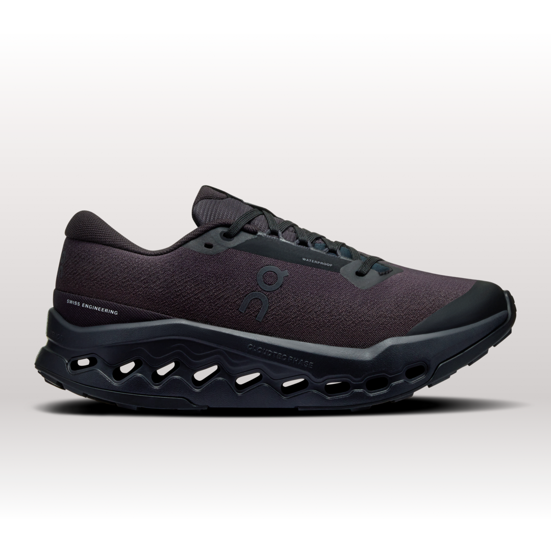 On Cloudsurfer Trail 2 Waterproof Scarpa Running per Donna in Black/Black, Taglia: 41, Polyester Tpu