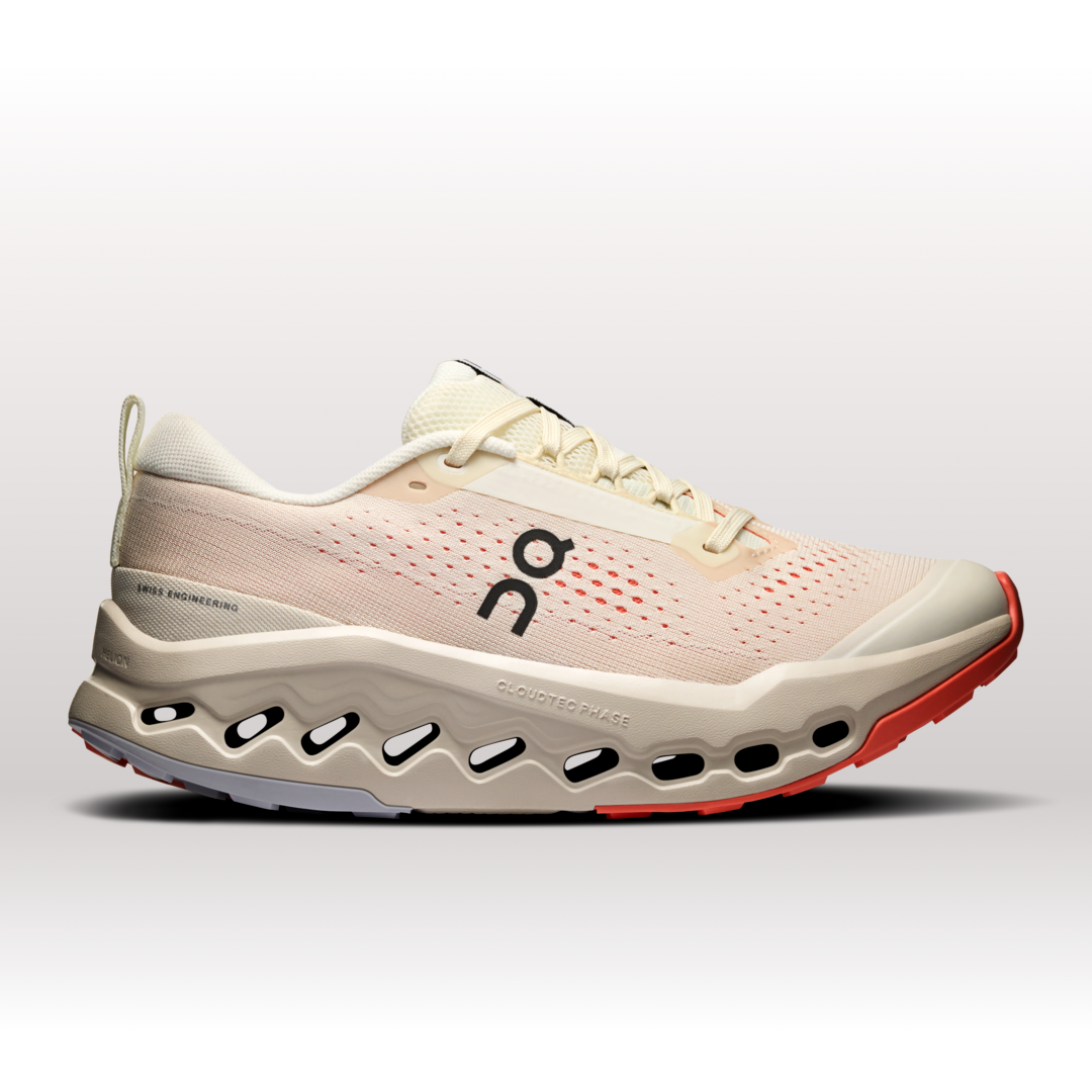 On Cloudsurfer Trail 2 Scarpa Running per Donna in Ivory/Salmon, Taglia: 38, Polyester Tpu ️