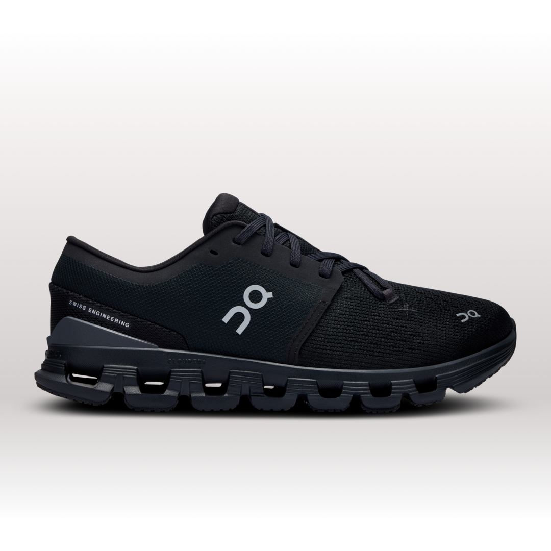 On Cloud X 4 Sneaker per Donna in Black/Eclipse, Taglia: 38, Polyester ️