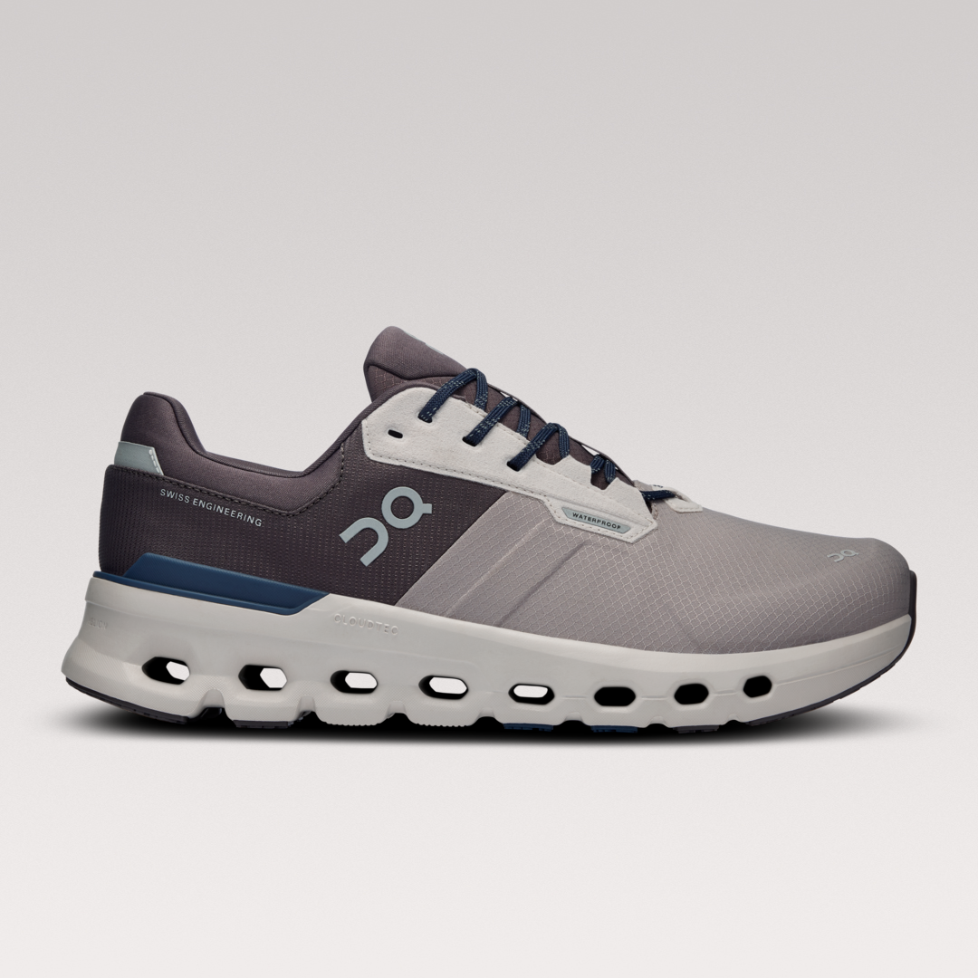 On Cloudrunner 2 Waterproof Scarpa Corsa su Strada per Uomo in Zinc/Midnight, Taglia: 43, Polyester ️